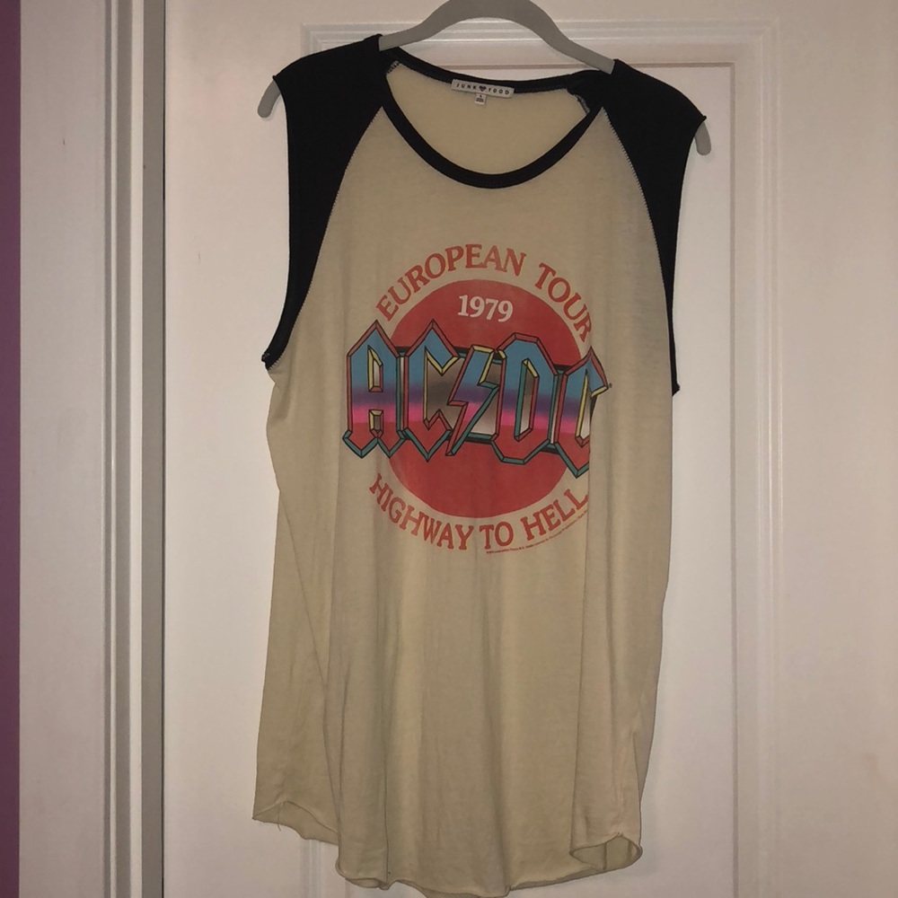 JUNK FOOD AC DC MUSCLE TANK
